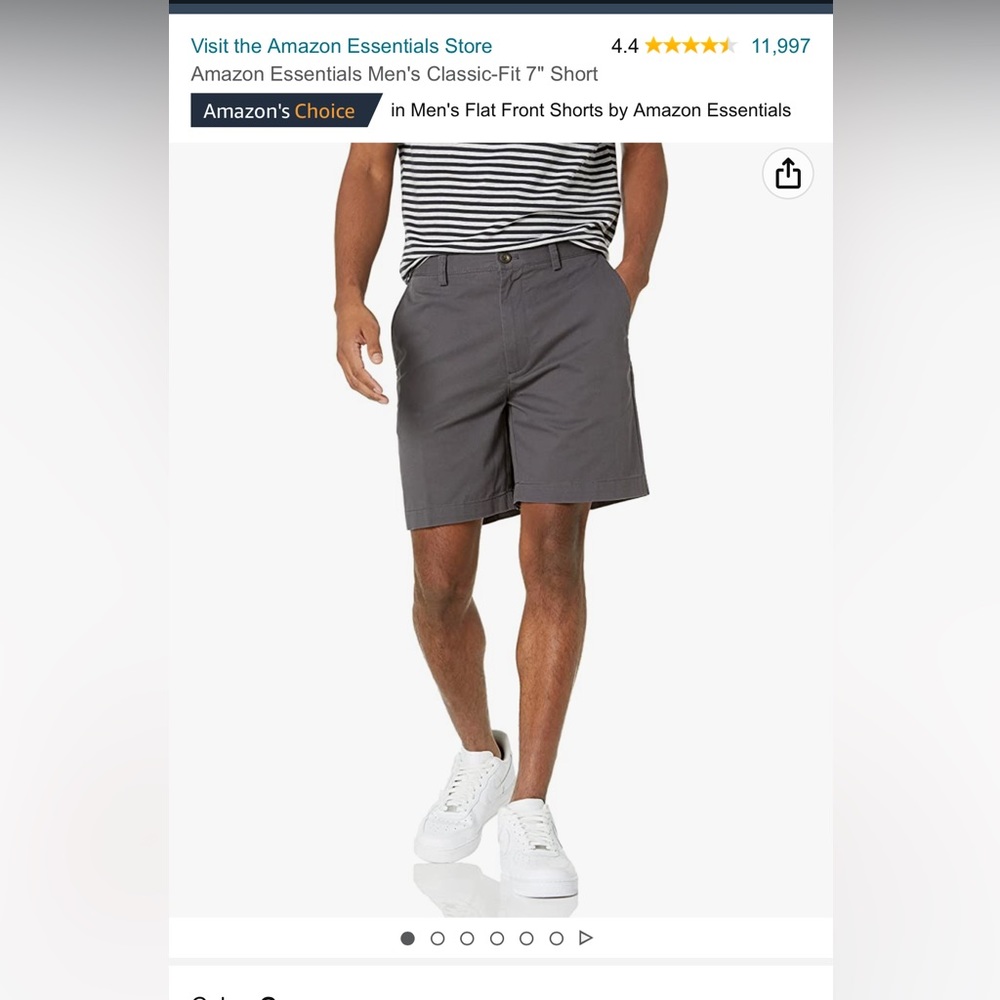 Men’s Light Grey Shorts, Waist 32. Lightweight. Great Deal. Offers Welcomed